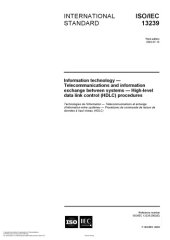 book ISO/IEC 13239:2002 Information technology — Telecommunications and information exchange between systems — High-level data link control (HDLC) procedures