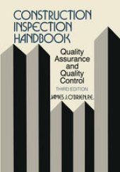 book Construction Inspection Handbook: Quality Assurance/Quality Control