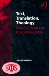 book Text, Translation, Theology: Selected Essays on the Hebrew Bible