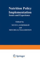 book Nutrition Policy Implementation: Issues and Experience