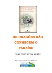 book Os dragões não conhecem o paraíso