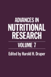 book Advances in Nutritional Research