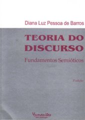 book Teoria do discurso fundamentos semioticos