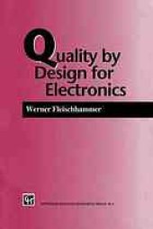 book Quality by Design for Electronics