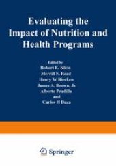 book Evaluating the Impact of Nutrition and Health Programs