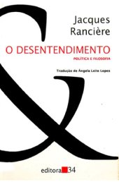 book O Desentendimento politica e filosofia