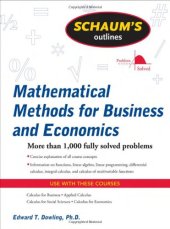 book Schaum's Outline of Mathematical Methods for Business and Economics