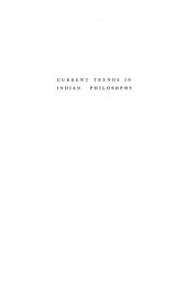 book Current trends in Indian philosophy.