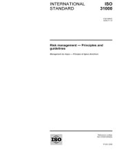 book ISO 31000:2009, Risk management - Principles and guidelines