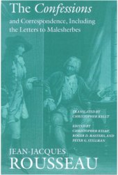 book The Confessions and Correspondence, Including the Letters to Malesherbes