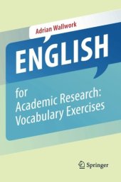 book English for Academic Research: Vocabulary Exercises