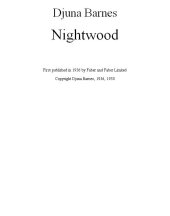 book Nightwood