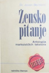 book Žensko pitanje - Antologija marksističkih tekstova