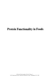 book Protein Functionality in Foods