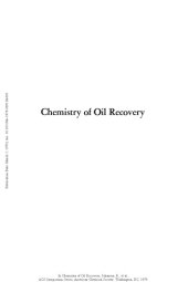 book Chemistry of Oil Recovery