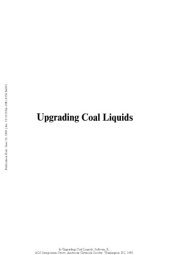 book Upgrading Coal Liquids