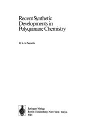 book Recent Synthetic Developments in Polyquinane Chemistry