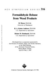 book Formaldehyde Release from Wood Products