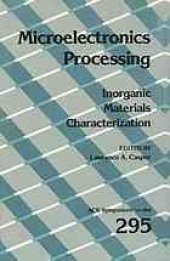 book Microelectronics Processing: Inorganic Materials Characterization