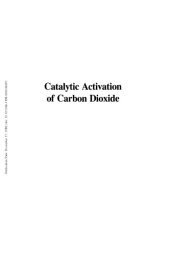 book Catalytic Activation of Carbon Dioxide