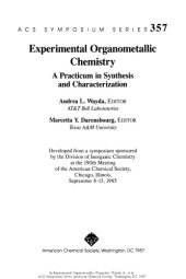 book Experimental Organometallic Chemistry. A Practicum in Synthesis and Characterization