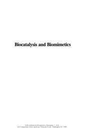 book Biocatalysis and Biomimetics