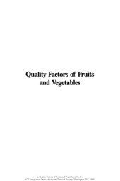 book Quality Factors of Fruits and Vegetables. Chemistry and Technology