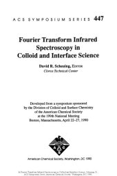 book Fourier transform infrared spectroscopy in colloid and interface science : developed from a symposium sponsored by the Division of Colloid and Surface Chemistry of the American Chemical Society at the 199th National Meeting, Boston, Massachusetts, April 2