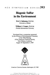 book Biogenic Sulfur in the Environment