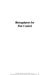 book Bioregulators for Pest Control