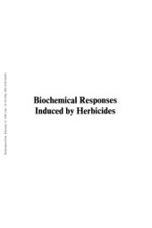 book Biochemical Responses Induced by Herbicides