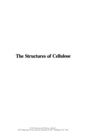 book The Structures of Cellulose. Characterization of the Solid States