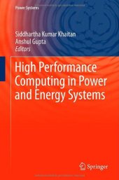 book High Performance Computing in Power and Energy Systems