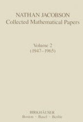 book Nathan Jacobson Collected Mathematical Papers: Volume 2 (1947–1965)