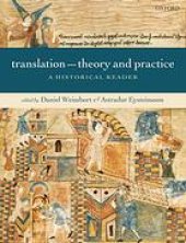 book Translation: Theory and Practice: A Historical Reader