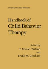 book Handbook of Child Behavior Therapy