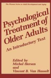 book Psychological Treatment of Older Adults: An Introductory Text