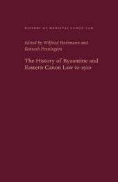 book The History of Byzantine and Eastern Canon Law to 1500