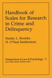 book Handbook of Scales for Research in Crime and Delinquency