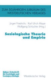 book Soziologische Theorie und Empirie