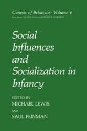 book Social Influences and Socialization in Infancy