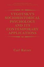 book Vygotsky’s Sociohistorical Psychology and its Contemporary Applications