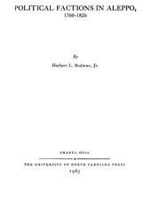 book Political Factions in Aleppo, 1760-1826