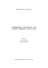 book Arithmetic, Geometry and Coding Theory (AGCT 2003)