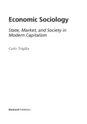 book Economic sociology : state, market, and society in modern capitalism