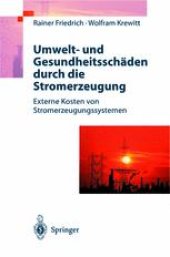 book Umwelt- und Gesundheitsschäden durch die Stromerzeugung: Externe Kosten von Stromerzeugungssystemen