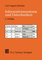 book Informationssysteme und Datenbanken