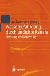 book Wassergefährdung durch undichte Kanäle: Erfassung und Bewertung