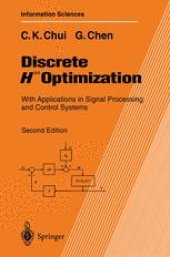 book Discrete H ∞ Optimization: With Applications in Signal Processing and Control Systems