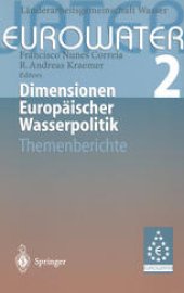 book Dimensionen Europäischer Wasserpolitik: Band 2 Eurowater 2 Themenberichte